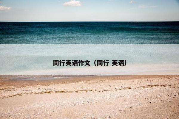 同行英语作文（同行 英语）