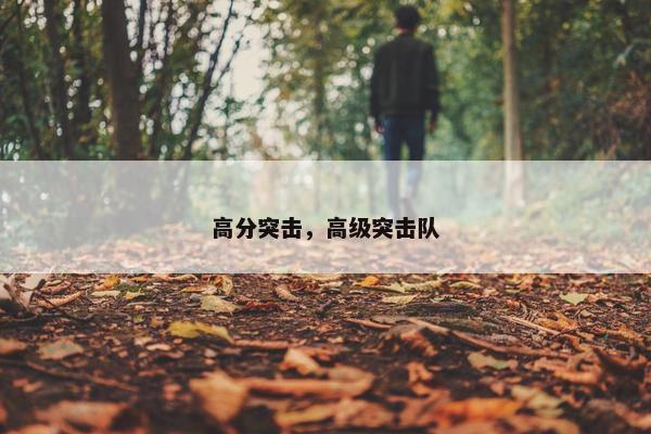 高分突击，高级突击队