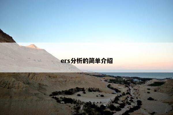 ers分析的简单介绍