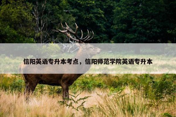 信阳英语专升本考点，信阳师范学院英语专升本