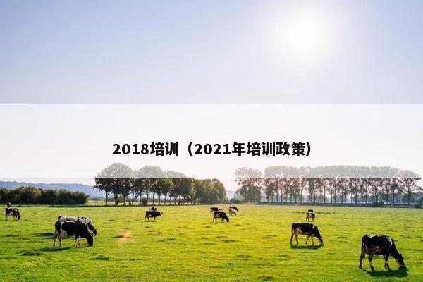 2018培训（2021年培训政策）
