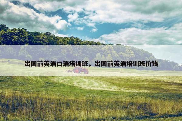 出国前英语口语培训班，出国前英语培训班价钱