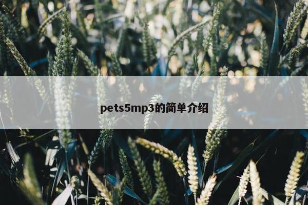 pets5mp3的简单介绍